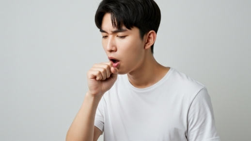 독감으로 인한 잦은 기침