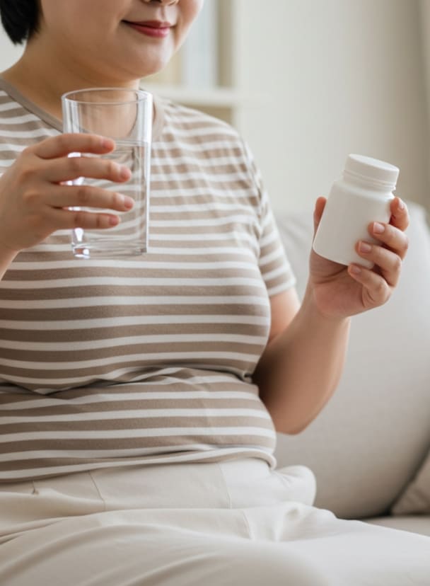 혈압약 복용 중인 50대 여성